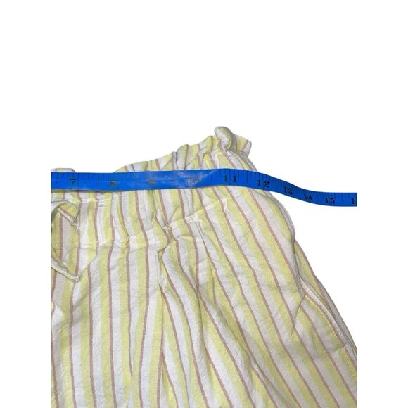 UNIQLO Women's Size XS Striped Cotton Linen Blend Shorts READ - Picture 5 of 9